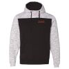 Men's Mélange Fleece Colorblocked Hooded Sweatshirt Thumbnail