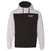 Men's Mélange Fleece Colorblocked Hooded Sweatshirt Thumbnail