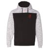 Men's Mélange Fleece Colorblocked Hooded Sweatshirt Thumbnail