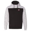 Men's Mélange Fleece Colorblocked Hooded Sweatshirt Thumbnail