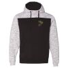 Men's Mélange Fleece Colorblocked Hooded Sweatshirt Thumbnail