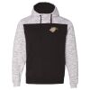 Men's Mélange Fleece Colorblocked Hooded Sweatshirt Thumbnail