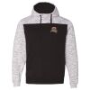 Men's Mélange Fleece Colorblocked Hooded Sweatshirt Thumbnail