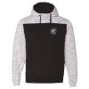 Men's Mélange Fleece Colorblocked Hooded Sweatshirt Thumbnail