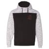 Men's Mélange Fleece Colorblocked Hooded Sweatshirt Thumbnail