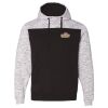 Men's Mélange Fleece Colorblocked Hooded Sweatshirt Thumbnail