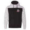 Men's Mélange Fleece Colorblocked Hooded Sweatshirt Thumbnail