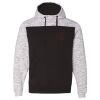 Men's Mélange Fleece Colorblocked Hooded Sweatshirt Thumbnail