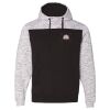 Men's Mélange Fleece Colorblocked Hooded Sweatshirt Thumbnail