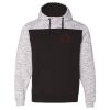 Men's Mélange Fleece Colorblocked Hooded Sweatshirt Thumbnail