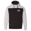 Men's Mélange Fleece Colorblocked Hooded Sweatshirt Thumbnail