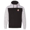 Men's Mélange Fleece Colorblocked Hooded Sweatshirt Thumbnail
