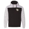 Men's Mélange Fleece Colorblocked Hooded Sweatshirt Thumbnail