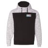 Men's Mélange Fleece Colorblocked Hooded Sweatshirt Thumbnail