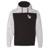 Men's Mélange Fleece Colorblocked Hooded Sweatshirt Thumbnail