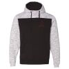 Men's Mélange Fleece Colorblocked Hooded Sweatshirt Thumbnail
