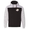 Men's Mélange Fleece Colorblocked Hooded Sweatshirt Thumbnail