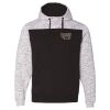 Men's Mélange Fleece Colorblocked Hooded Sweatshirt Thumbnail