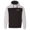 Men's Mélange Fleece Colorblocked Hooded Sweatshirt Thumbnail