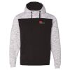 Men's Mélange Fleece Colorblocked Hooded Sweatshirt Thumbnail