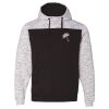 Men's Mélange Fleece Colorblocked Hooded Sweatshirt Thumbnail
