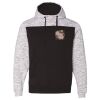 Men's Mélange Fleece Colorblocked Hooded Sweatshirt Thumbnail