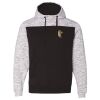 Men's Mélange Fleece Colorblocked Hooded Sweatshirt Thumbnail