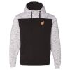 Men's Mélange Fleece Colorblocked Hooded Sweatshirt Thumbnail