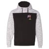Men's Mélange Fleece Colorblocked Hooded Sweatshirt Thumbnail