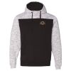 Men's Mélange Fleece Colorblocked Hooded Sweatshirt Thumbnail