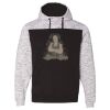 Men's Mélange Fleece Colorblocked Hooded Sweatshirt Thumbnail