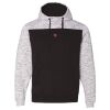 Men's Mélange Fleece Colorblocked Hooded Sweatshirt Thumbnail