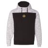 Men's Mélange Fleece Colorblocked Hooded Sweatshirt Thumbnail