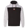 Men's Mélange Fleece Colorblocked Hooded Sweatshirt Thumbnail