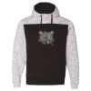 Men's Mélange Fleece Colorblocked Hooded Sweatshirt Thumbnail