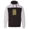 Men's Mélange Fleece Colorblocked Hooded Sweatshirt Thumbnail