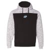Men's Mélange Fleece Colorblocked Hooded Sweatshirt Thumbnail
