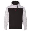 Men's Mélange Fleece Colorblocked Hooded Sweatshirt Thumbnail