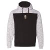 Men's Mélange Fleece Colorblocked Hooded Sweatshirt Thumbnail